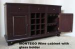 MONTEGO Wine Cabinet w glass holder nov 09